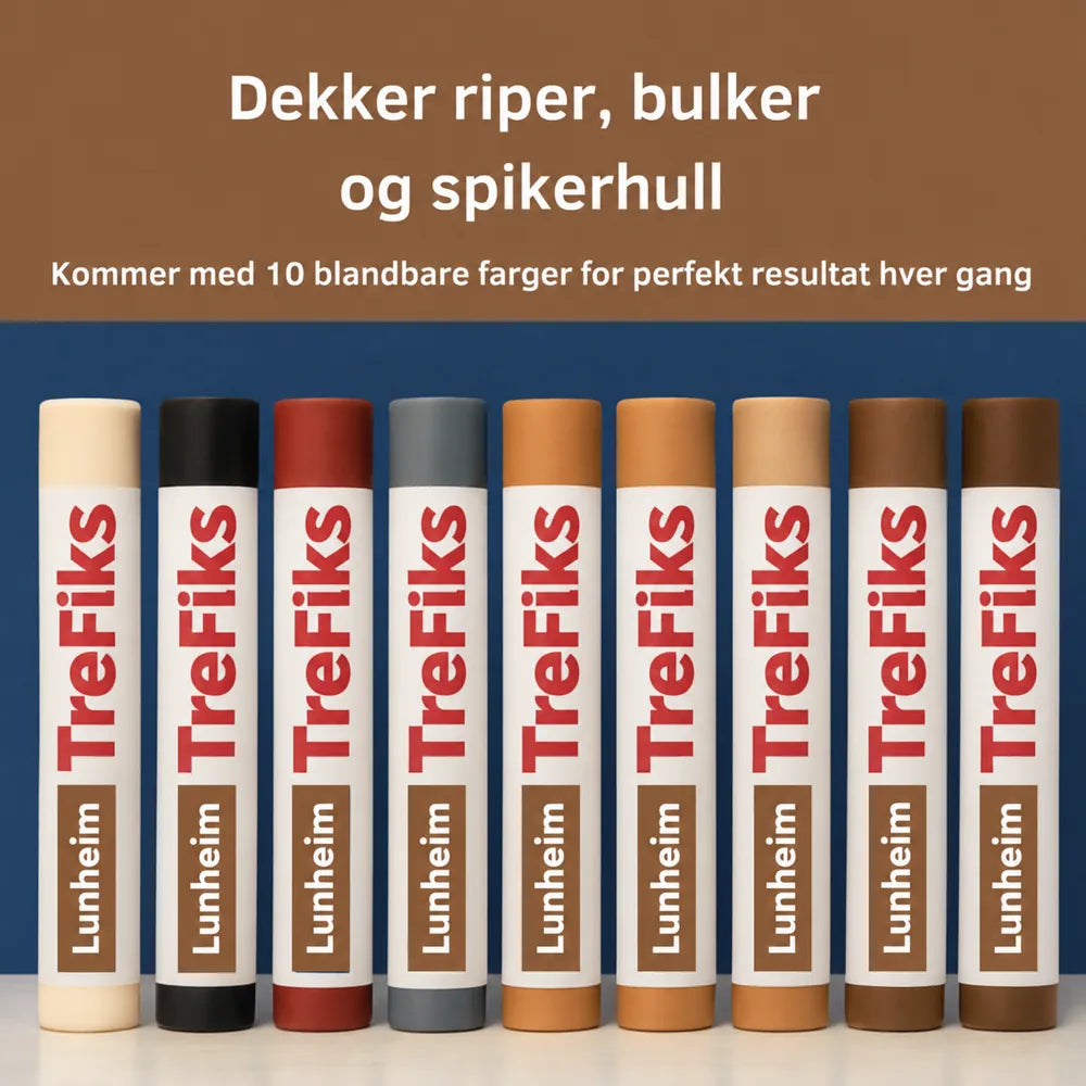 Lunheim TreFiks™ – 10 trefarger